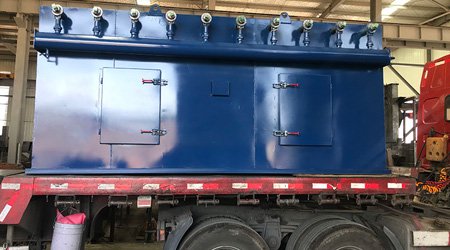 用于清理橋梁鋼結(jié)構(gòu)的Q6940鋼板型材拋丸機(jī)發(fā)往河北邢臺