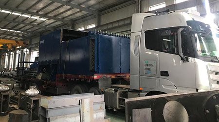 江西瑞金客戶定制Q6920鋼板拋丸機(jī)第二車發(fā)貨