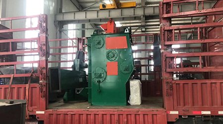 山東東營客戶定制Q326履帶式拋丸機發(fā)貨