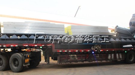 發(fā)往濰坊全自動機械輸送回收式噴砂房/噴丸房裝車發(fā)貨現(xiàn)場